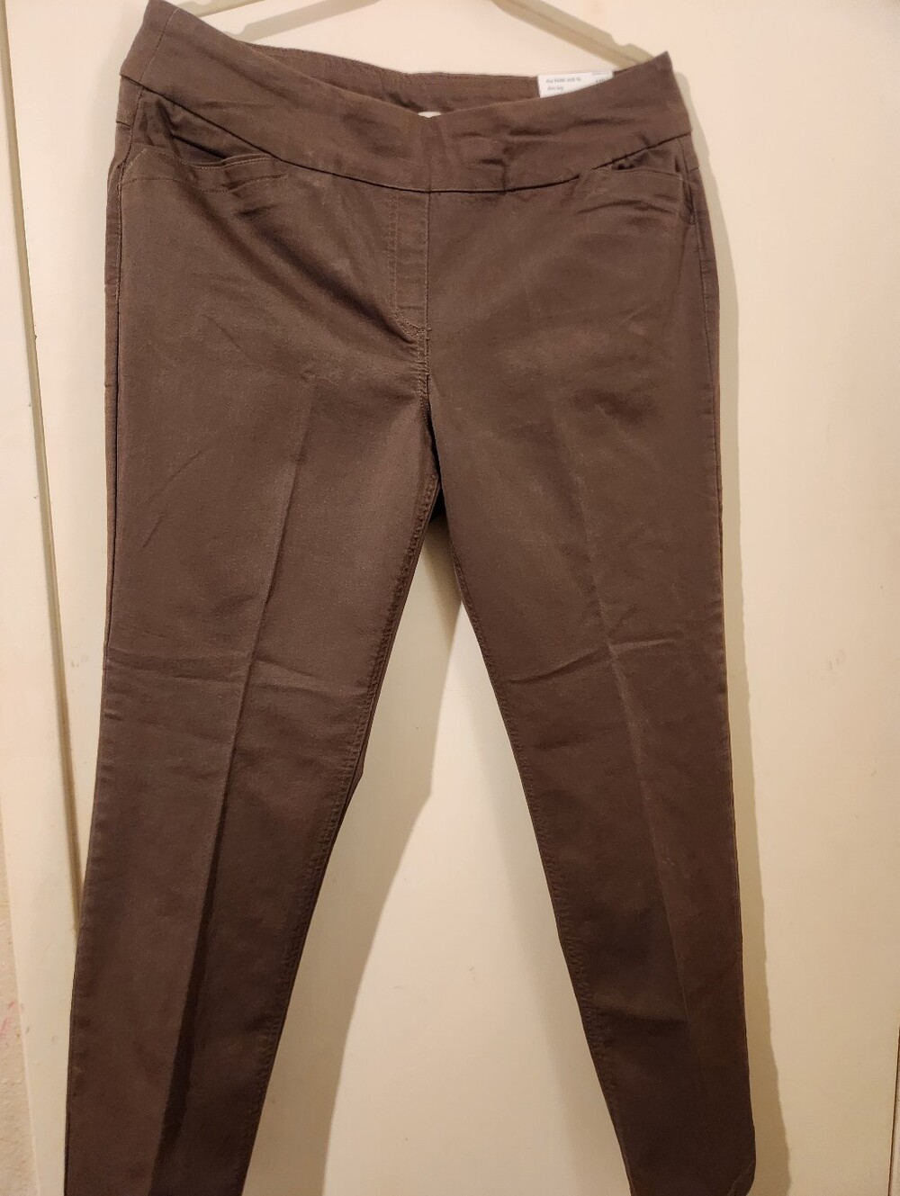 Westbound Park Ave Slim Leg Pants in Brown